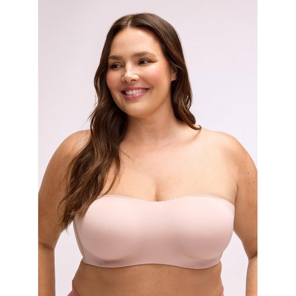 Torrid Strapless Unlined Smooth Bra Size 42DD Light Tan